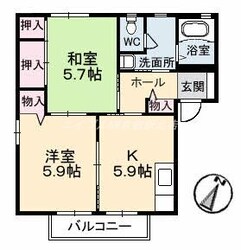 ノースヴェレッジⅡ　Ｂ棟の物件間取画像